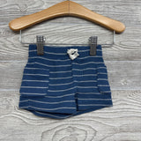 Waffle Knit Henley & Shorts Stripes 6M