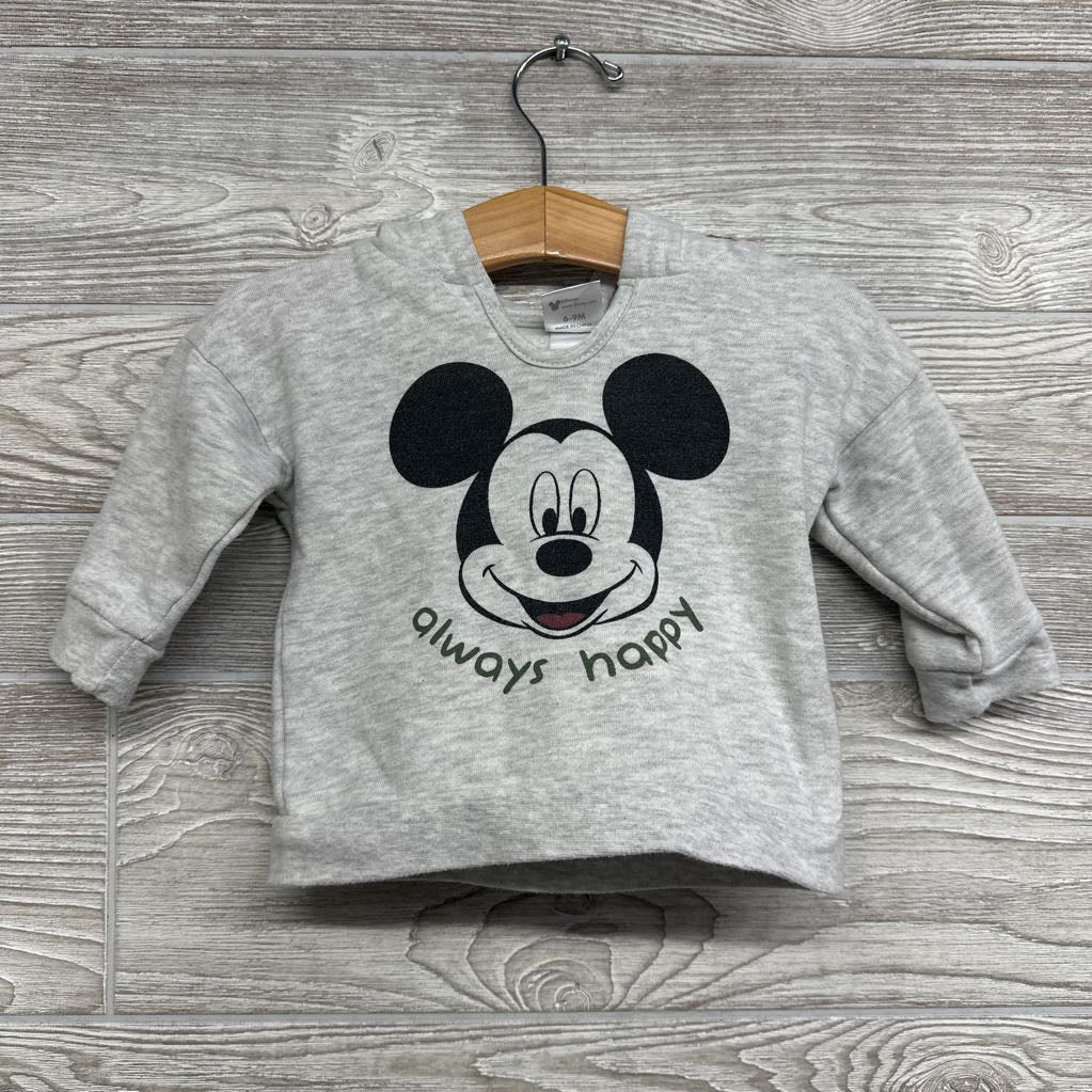 Mickey Mouse Hoodie Always Happy 6M