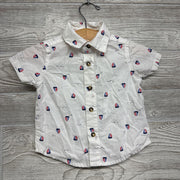 SS Button Up Shirt Sailboats 6M