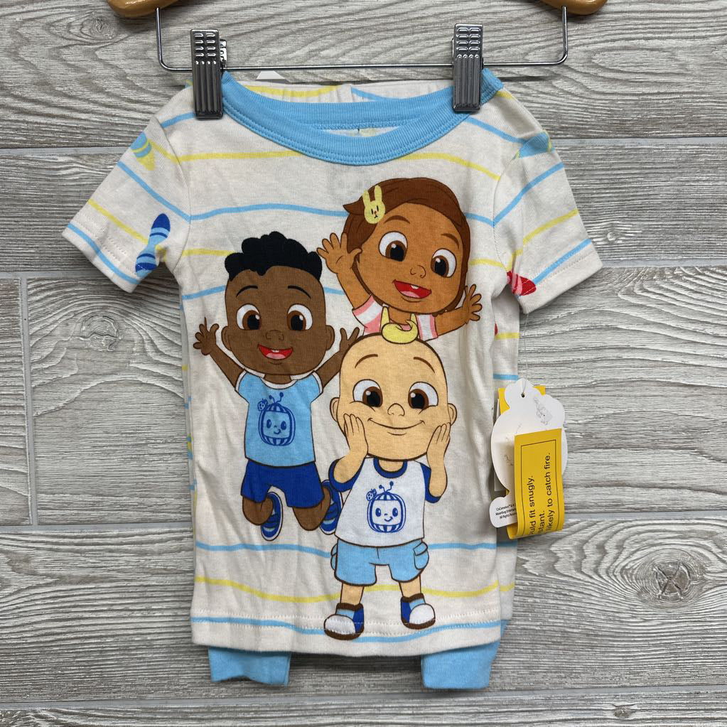 NEW 2 Pc Pj Charaters & Stripes12M