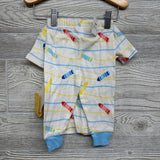 NEW 2 Pc Pj Charaters & Stripes12M