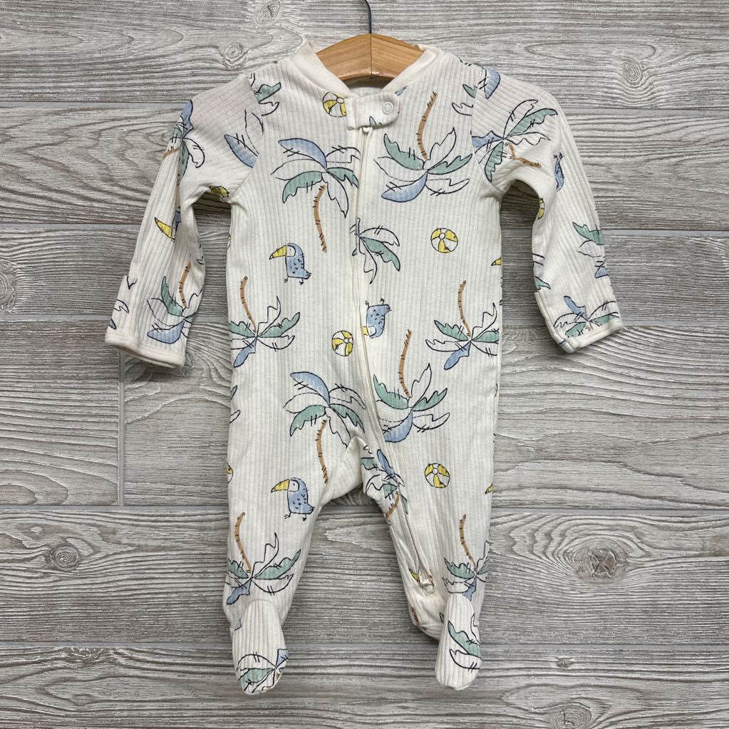 Ribbed Sleeper Palm Trees Toucans 3M
