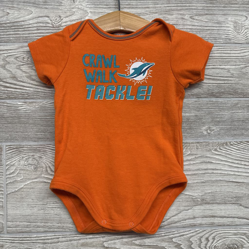 Bodysuit Crawl Walk Tackle Miami Dolphins 3-6M
