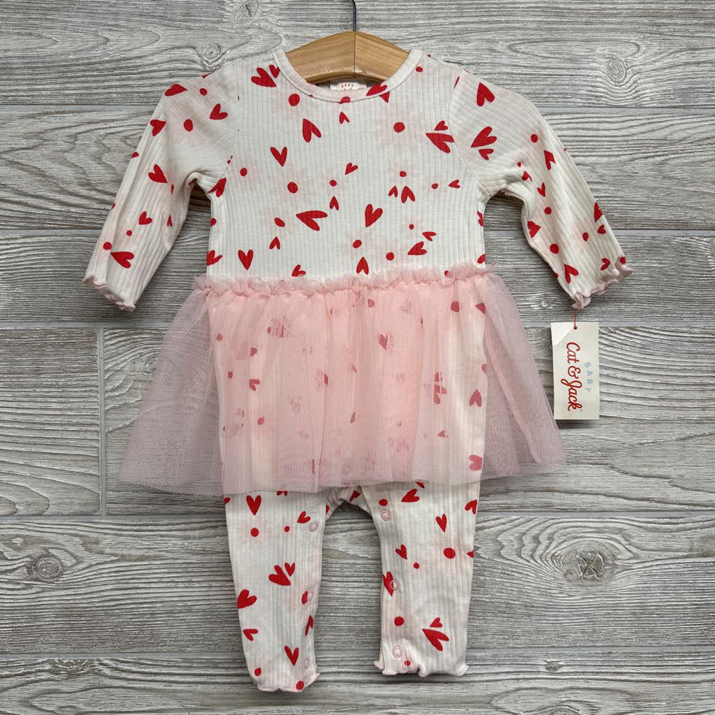 NEW Ribbed Tutu Outfit Hearts 0-3M