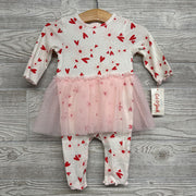 NEW Ribbed Tutu Outfit Hearts 0-3M