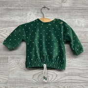 LS Ribbed Velour Sweater Dots 3-6M