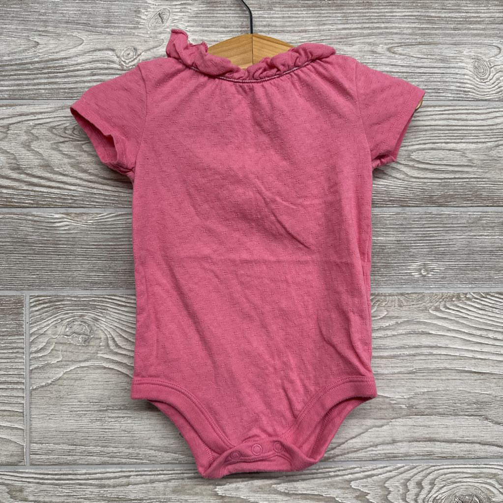 Pointelle Bodysuit Ruffle Neck 6-9M