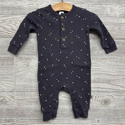 LS Waffle Knit Henley Outfit Hearts 3-6M