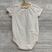 Pointelle Bodysuit Ruffle Neck 6-9M