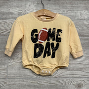 Crewneck Romper Game Day Football 3-6M