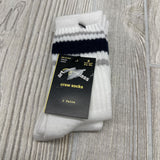 NEW 2 Pair Crew Socks 5.5-8.5c