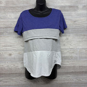 Nursing Shirt Stripes Large *