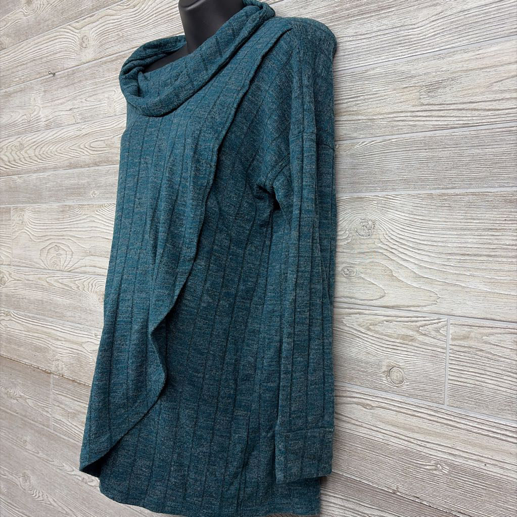 Cowl Neck Hacci Nursing Sweater XL