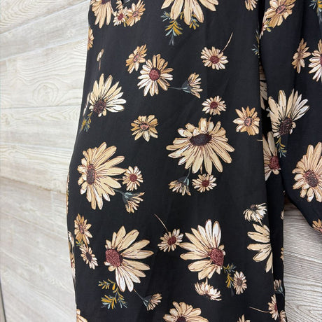 V Neck Blouse Flowers Large