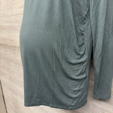 NEW LS Ruched V Neck Shirt Large