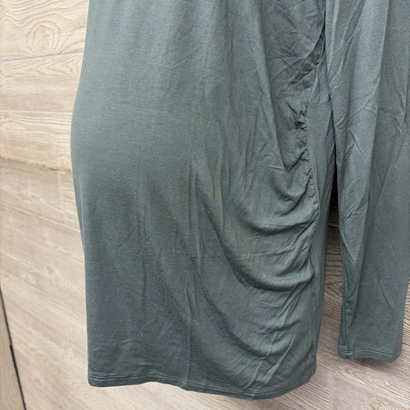 NEW LS Ruched V Neck Shirt Large