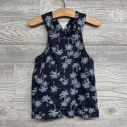 French Terry Shortalls Palm Trees 24M