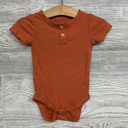 Ribbed Henley Bodysuit 3-6M