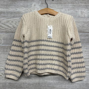 NEW Chunky Knit Sweater Stripes 4-5