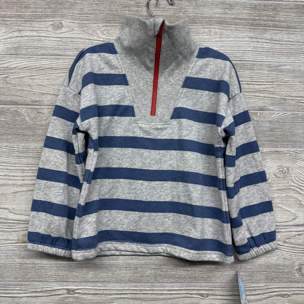 NEW 1/4 Zip Pullover Stripes 5T