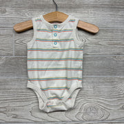 Tank Henley Bodysuit Stripes 0-3M