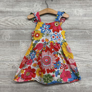 Flutter Stress Tank Dress Flowers 4T