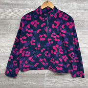 Nw/oT 1/4 Zip Polar Fleece Flowers 14