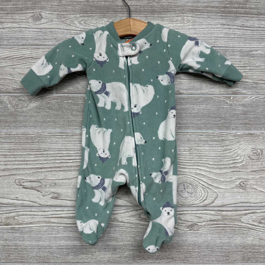 Fleece Sleeper Polar Bears NB