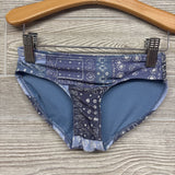 2 Pc One Shoulder Swimsuit Paisley Patch Work 4-52