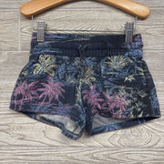 Linen Blend Shorts Palm Trees 4-5 *
