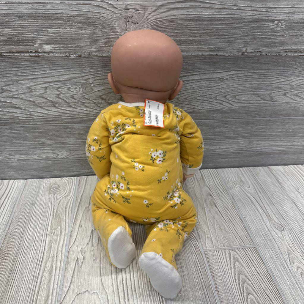 Life Like Baby Doll W/ Flower Sleeper