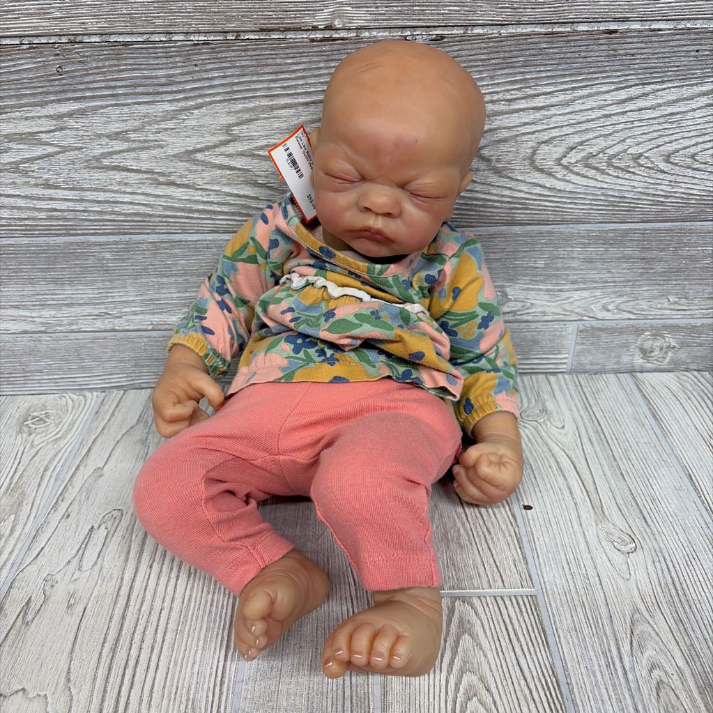 Life Like Baby Doll W/ LS Flower Outfit