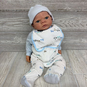 Life Like Baby Doll W/ Footed Outfit Dogs