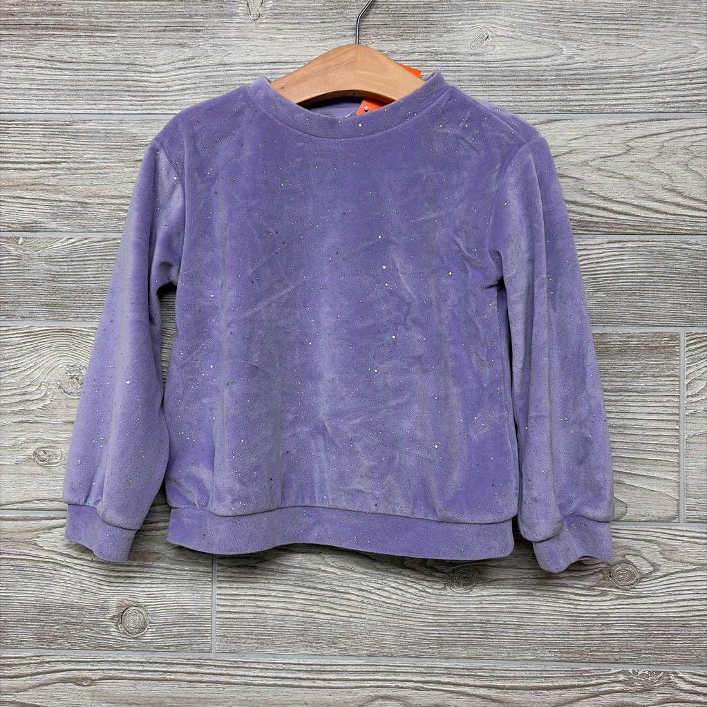 Velour Glitter Crewneck 4