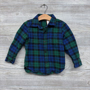 LS Button Up Plaid Flannel Shirt 3 *