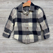 LS Button Up Plaid Flannel Shirt 3 *