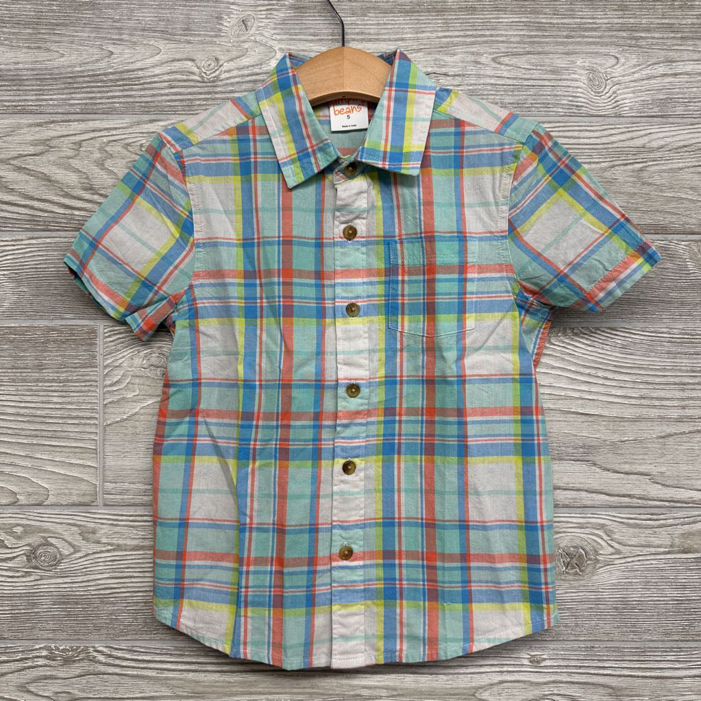 Plaid Button Up Shirt Chest Pocket 5