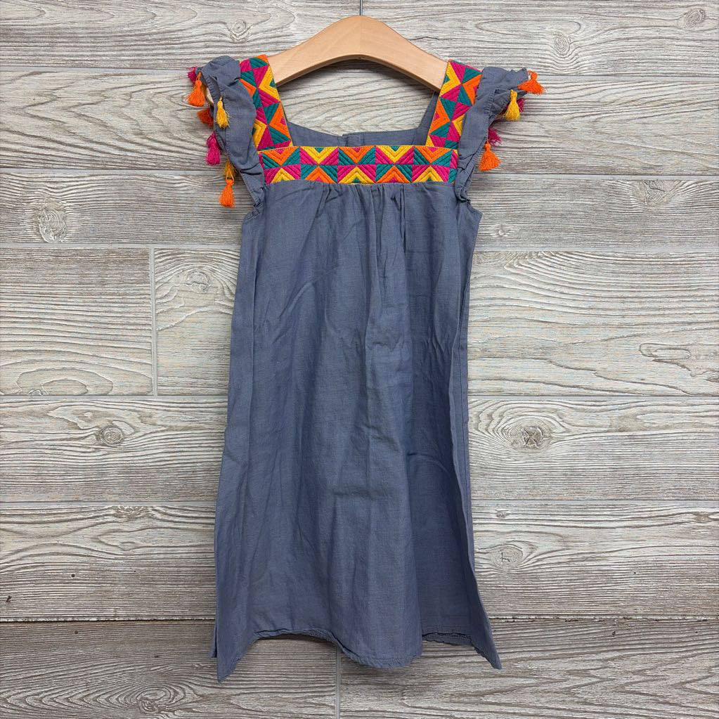 Chambray Sleeveless Dress Ruffle Sleeve 6