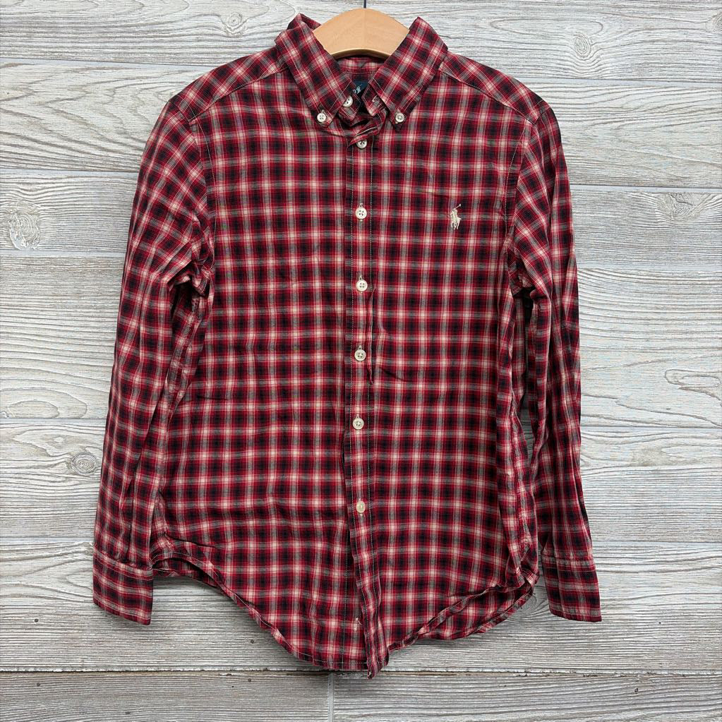 Plaid Button Up Dress Shirt 8