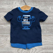 Shirt & Shorts Milk Muslces 3-6M