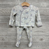 Bamboo Shirt, Pants & Hat Elephants 0-3M