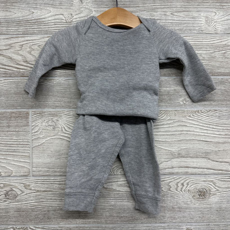 Waffle Knit LS Shirt, Pants & Sherpa Vest 6M