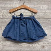 Chambray Skirt W/ Tie Belt 4