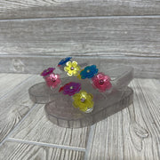 Jelly Sandals Flowers 7c