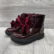 Glitter Combat Boots Velour Laces 8c