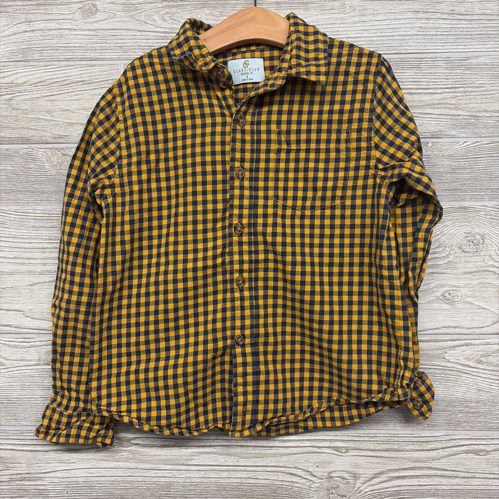 Gingham Button Up Dress Shirt 8
