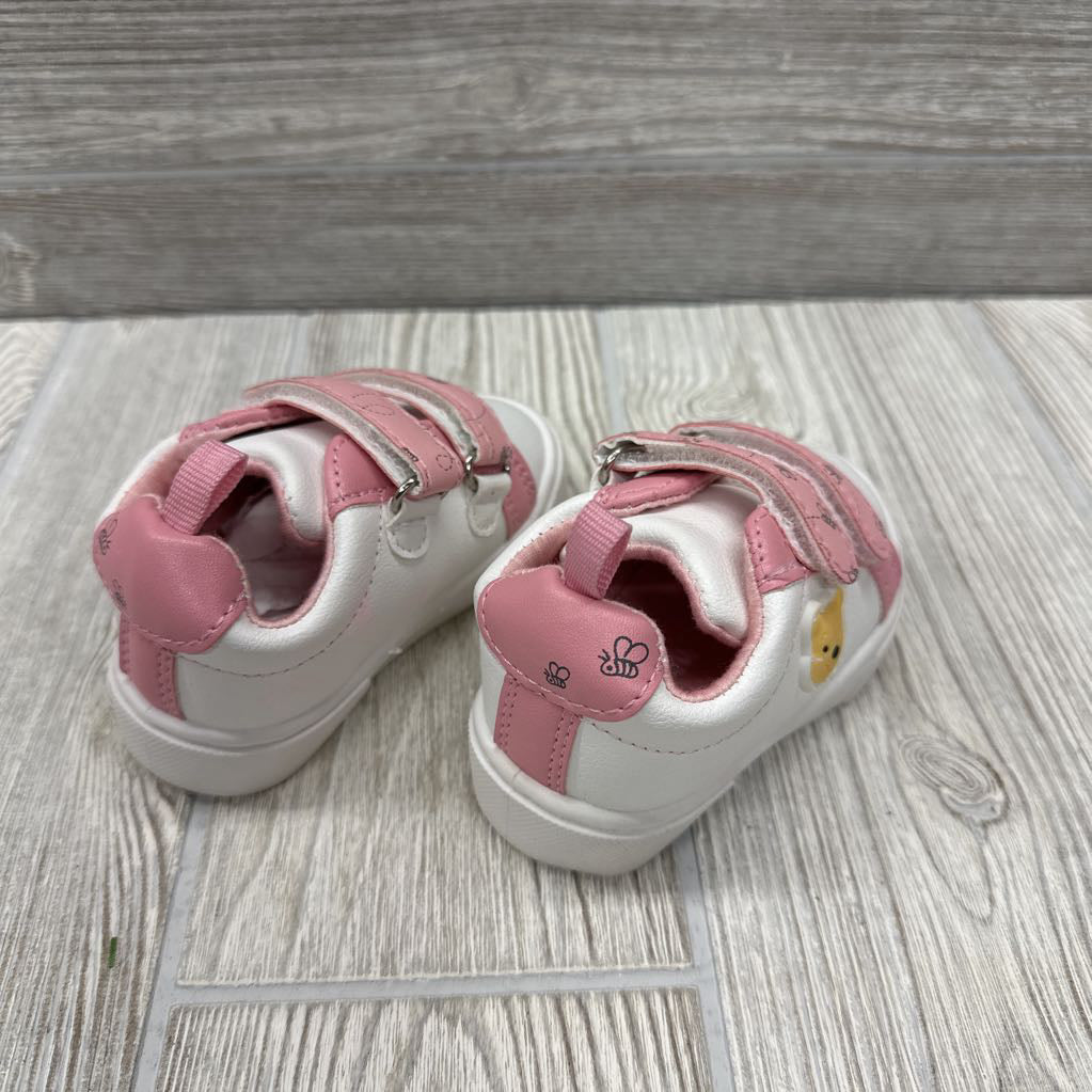 Nw/oT Velcro Shoes Winnie The Pooh 3c