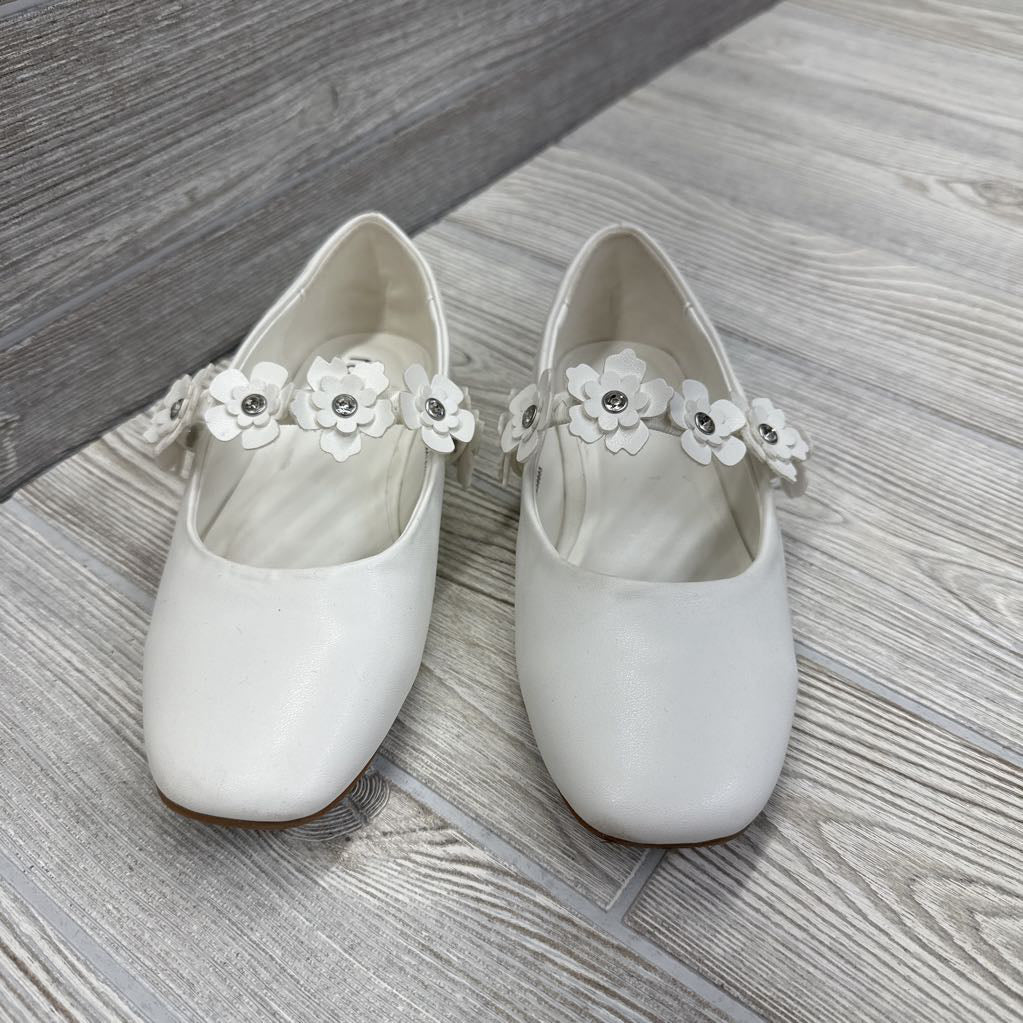 Melody Flat Mary Jane Shoes Flower Strap 13c