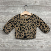 Plush Crewneck Animal Print 6M