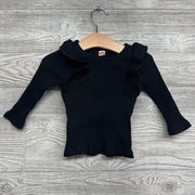 LS Ribbed Shirt Ruffle 18-24M